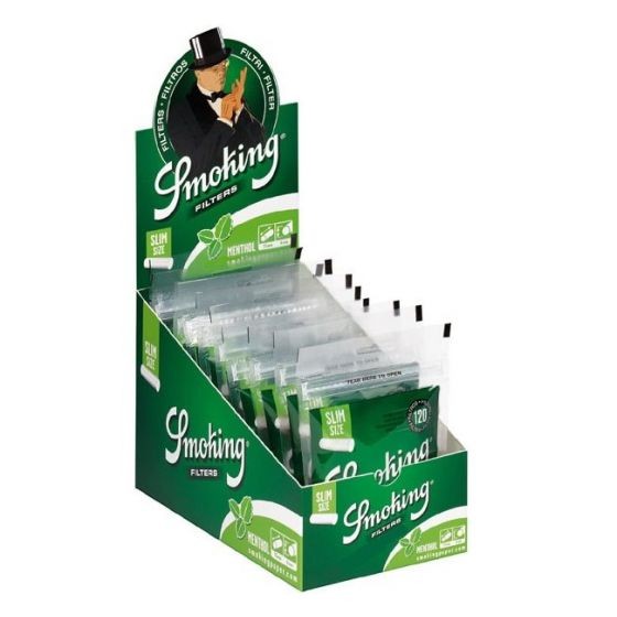 SMOKING FILTER SLIM MENTHOL 120STK