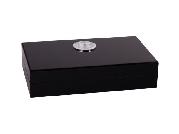 HUMIDOR SCHWARZ 19X11X4.4 CM