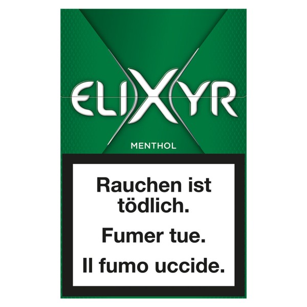 ELIXYR GRÜN FRESH MENTHOL ZIGARETTEN BOX