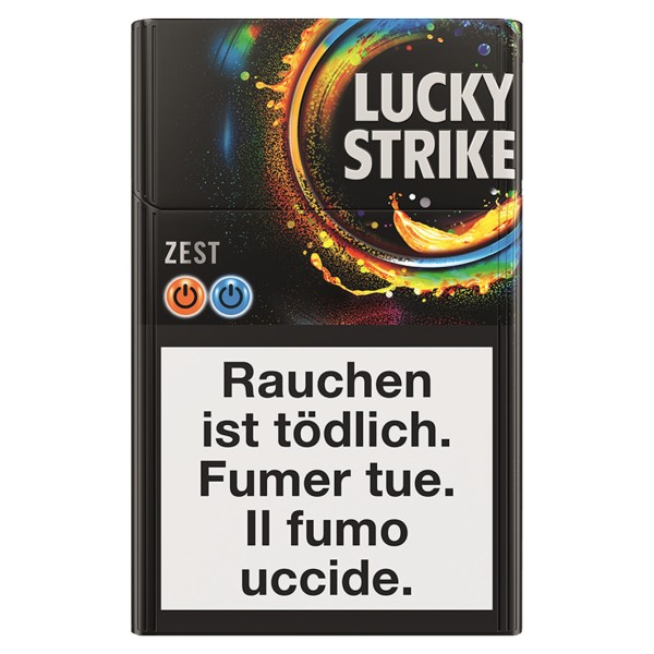 LUCKY STRIKE ZEST DOUBLE CAPSULE BOX