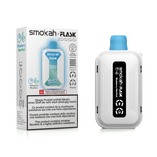 SMOKAH 10'000 BLUEBERRY MENTHOL