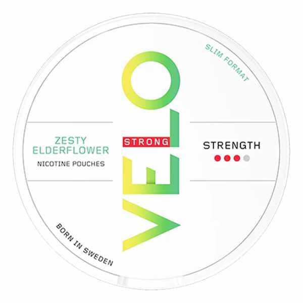 VELO ZESTY ELDERFLOWER STRONG SLIM