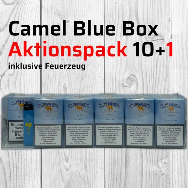 CAMEL BLUE BOX 10+1 INKL. FEUERZEUG